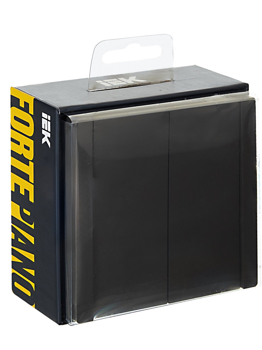 IEK FORTE&PIANO Серый Выключатель IEK FORTE&PIANO Серый 2-кл проходной 10А FP307