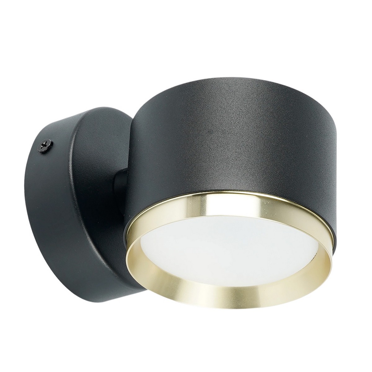 Накладные светодиодные светильники Светильник настенный Feron HL4598 Barrel DUET GX53 черный + золото IP20 52019 