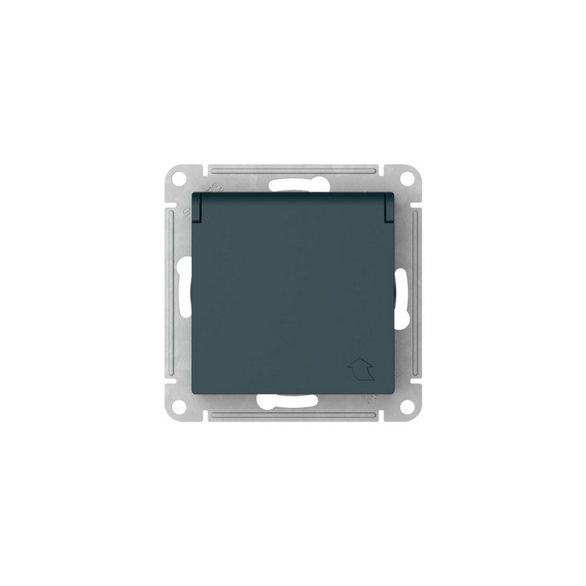 Розетка SE AtlasDesign Изумруд с заземл. со шторк. с крышкой IP20 быстрозажим. клем. ATN000846S