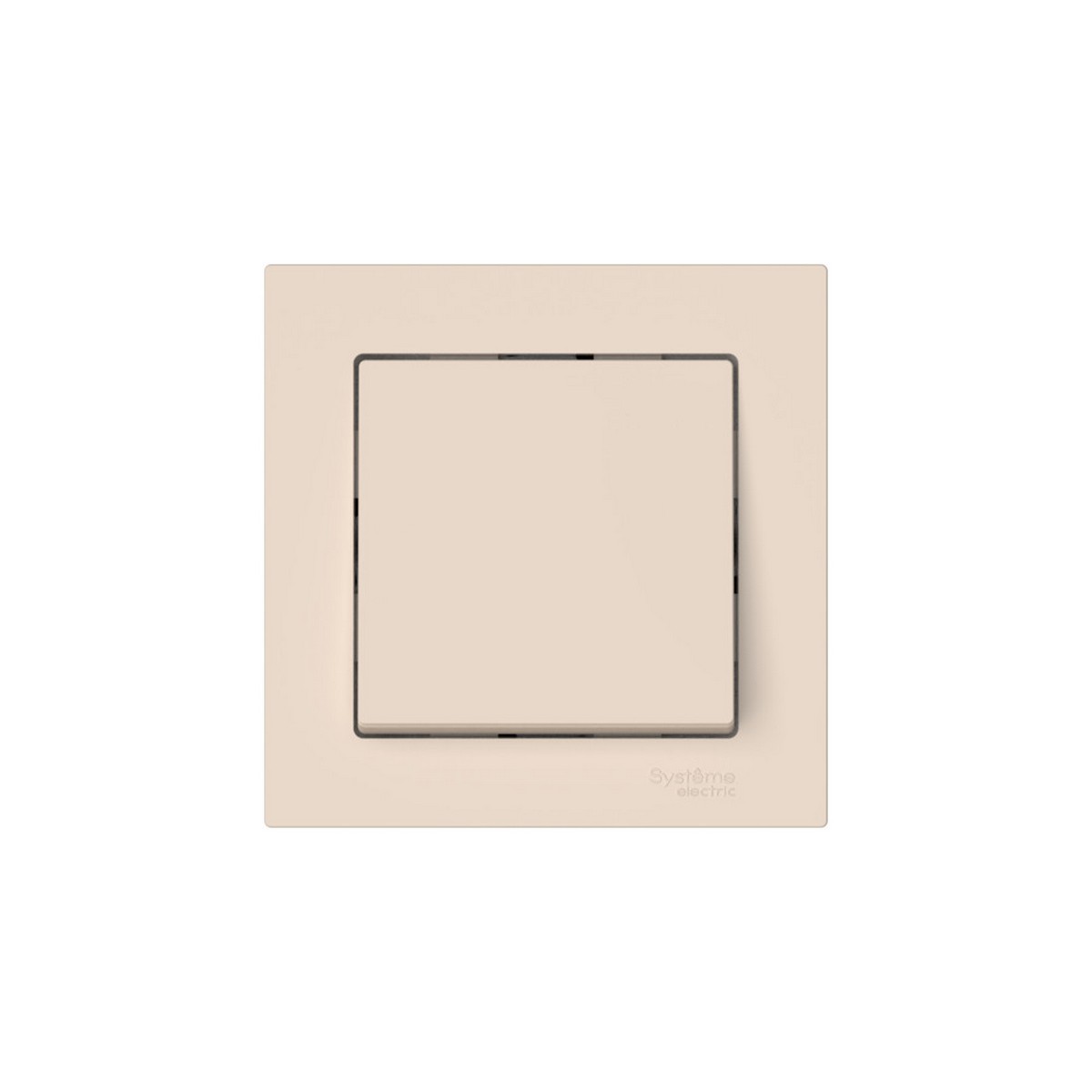 AtlasDesign Бежевый Выключатель SE AtlasDesign Бежевый 1-клавишный в сборе быстрозажим. клем. ATN000212S