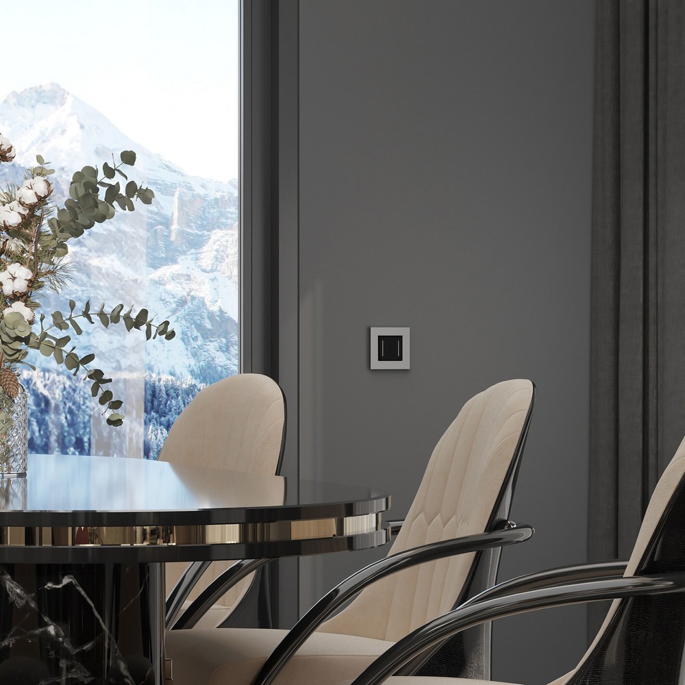 Рамки Werkel Slab Рамка Werkel на 1 пост Slab (серебро матовый) W00129650