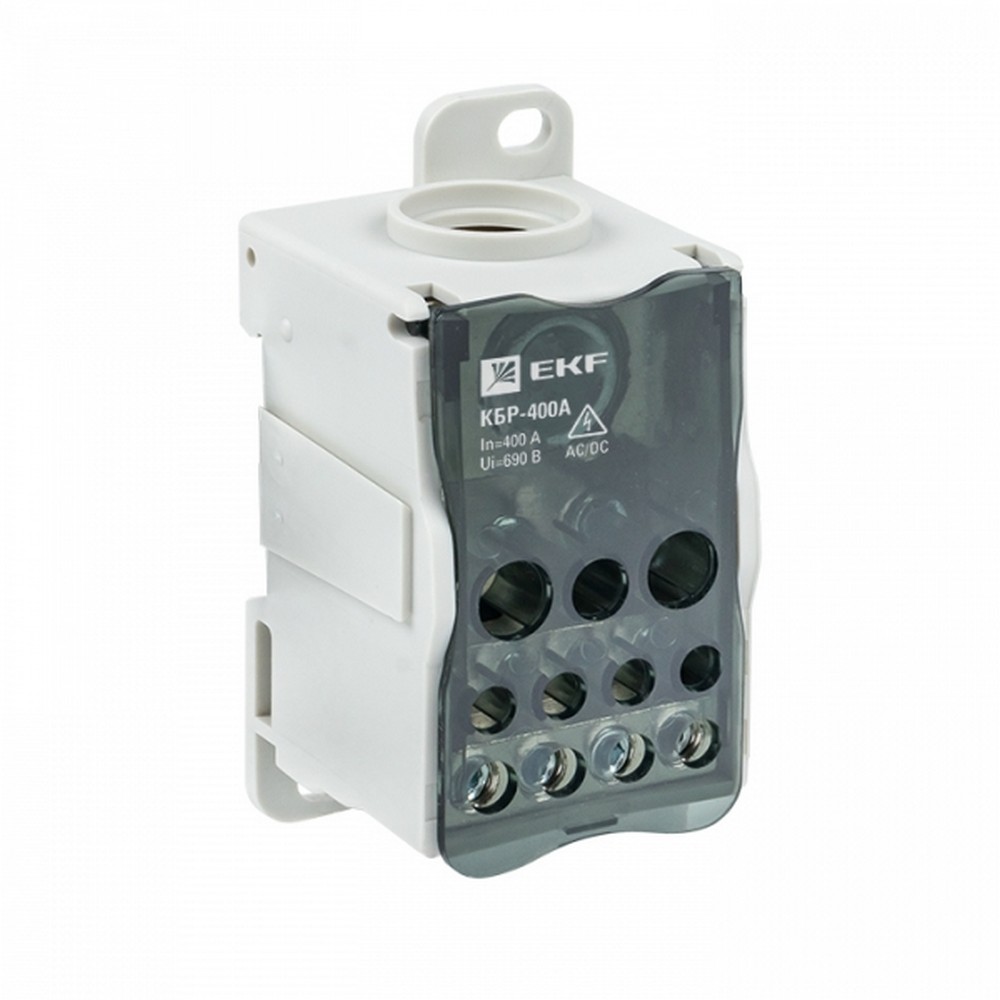 Комплектующие для щитов Блок КБР EKF PROxima на DIN-рейку и монтажную панель 400A plc-kbr400 