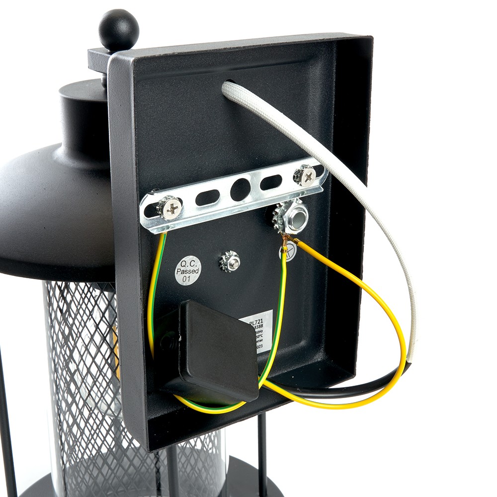 Уличные настенные светильники Светильник садово-парковый Feron PL721 на стену вниз 60W E27 230V черный 48388 