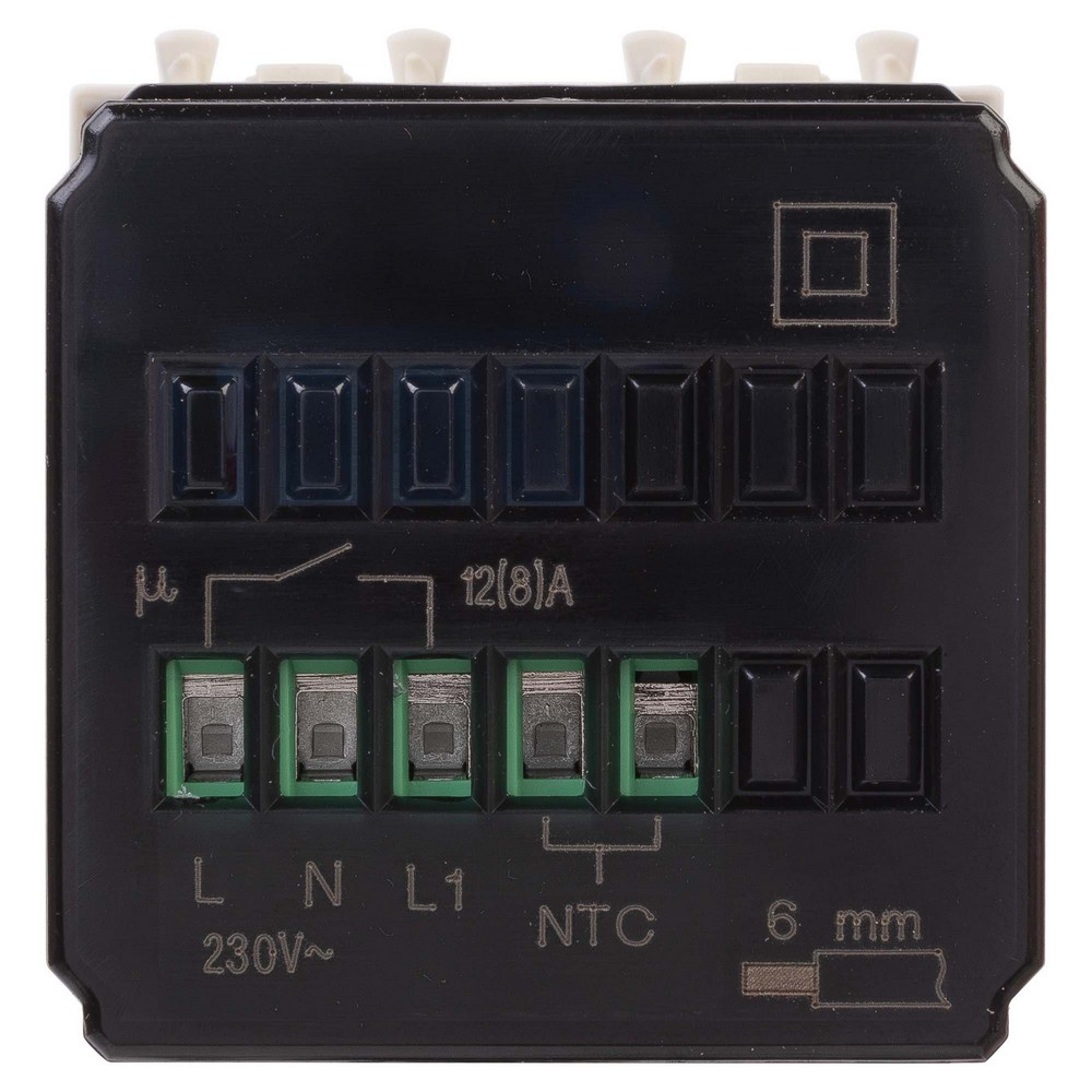 DKC Avanti механизмы Ванильная дымка Термостат для теплых полов DKC Avanti модульный "Ванильная дымка" 2 модуля 4405162