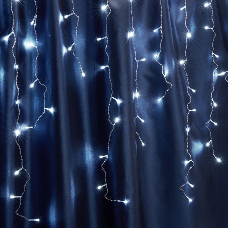 Светодиодная гирлянда Feron CL23 бахрома 53м*08м + 3м 230V 5000К 220V эффектом стробов 32352