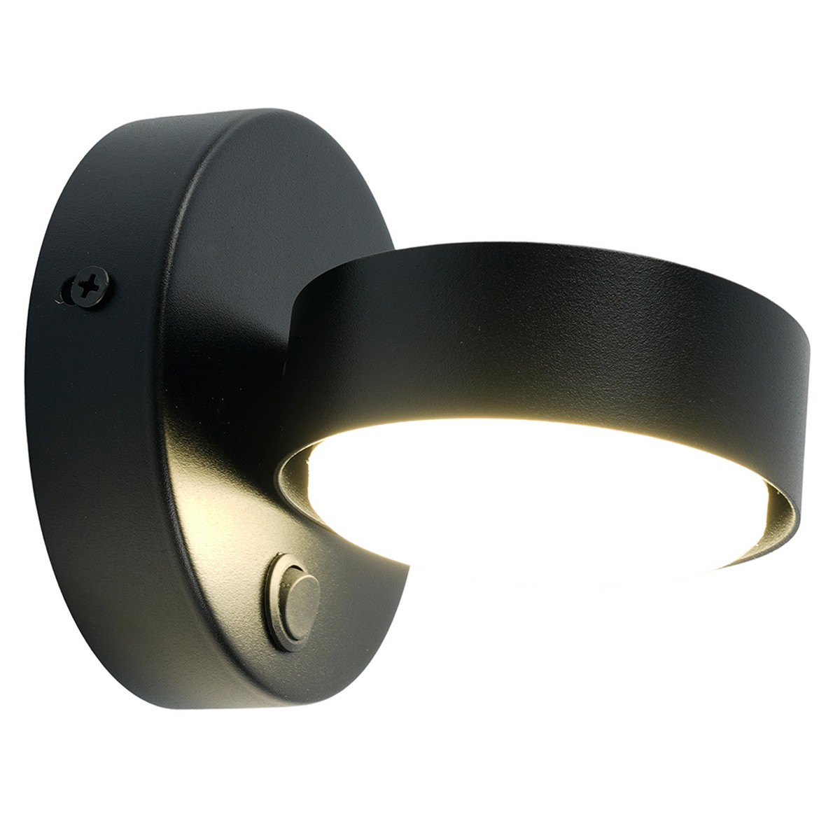 Накладные светодиодные светильники Светильник настенный Feron HL4601 12W GX53 черный 51941 