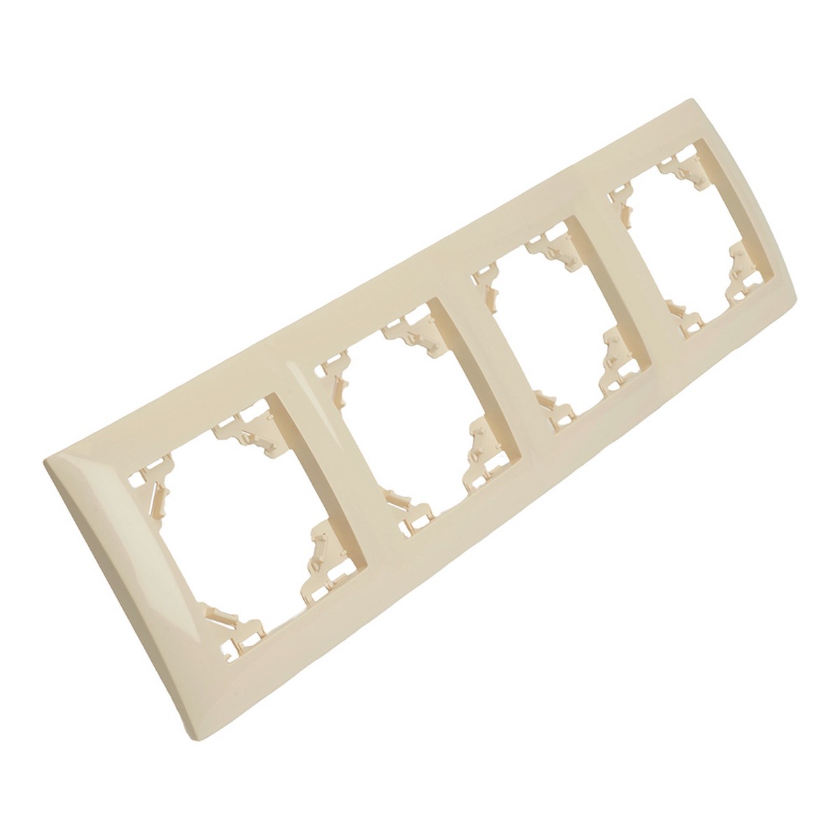 Эрна - Розетки и выключатели Stekker Рамка STEKKER 4-местная Эрна Элегант слоновая кость PFR00-9014-02 49669