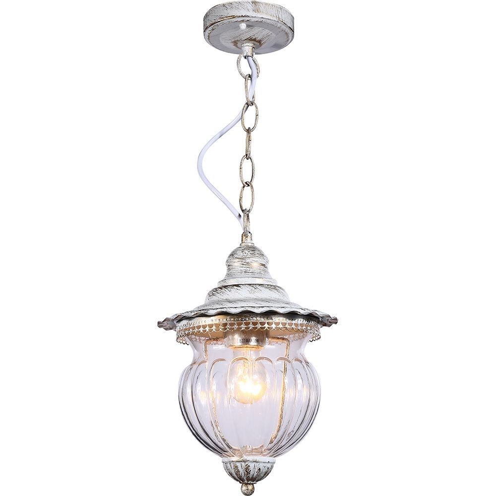 Уличные светильники на цепочке Светильник садово-парковый Feron PL595 на цепочке  60W 230V E27 белое золото 41169