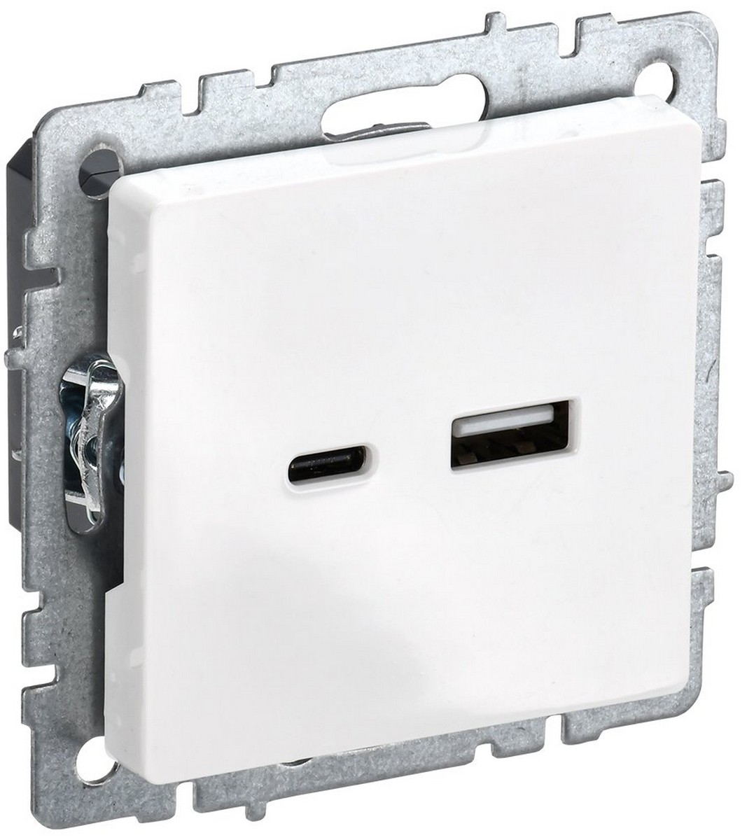 IEK Brite Белый Розетка IEK BRITE USB A+C 18Вт РЮ11-1-БрБ белый BR-U22-018-K01