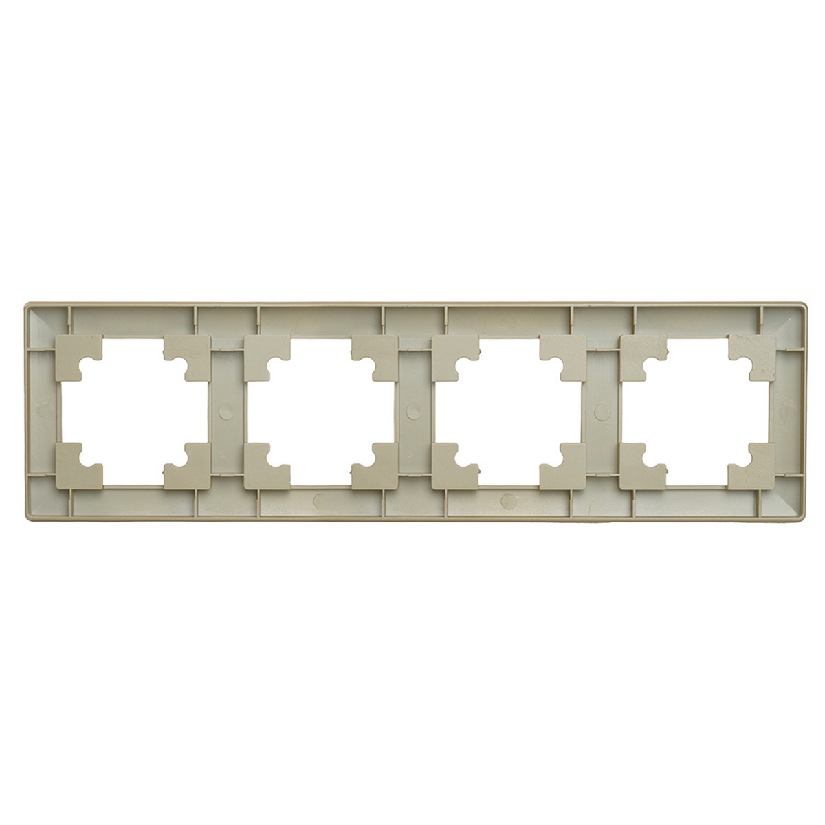 Катрин - Розетки и выключатели Stekker Рамка STEKKER 4-местная Катрин пластик шампань PFR00-7004-02 39805