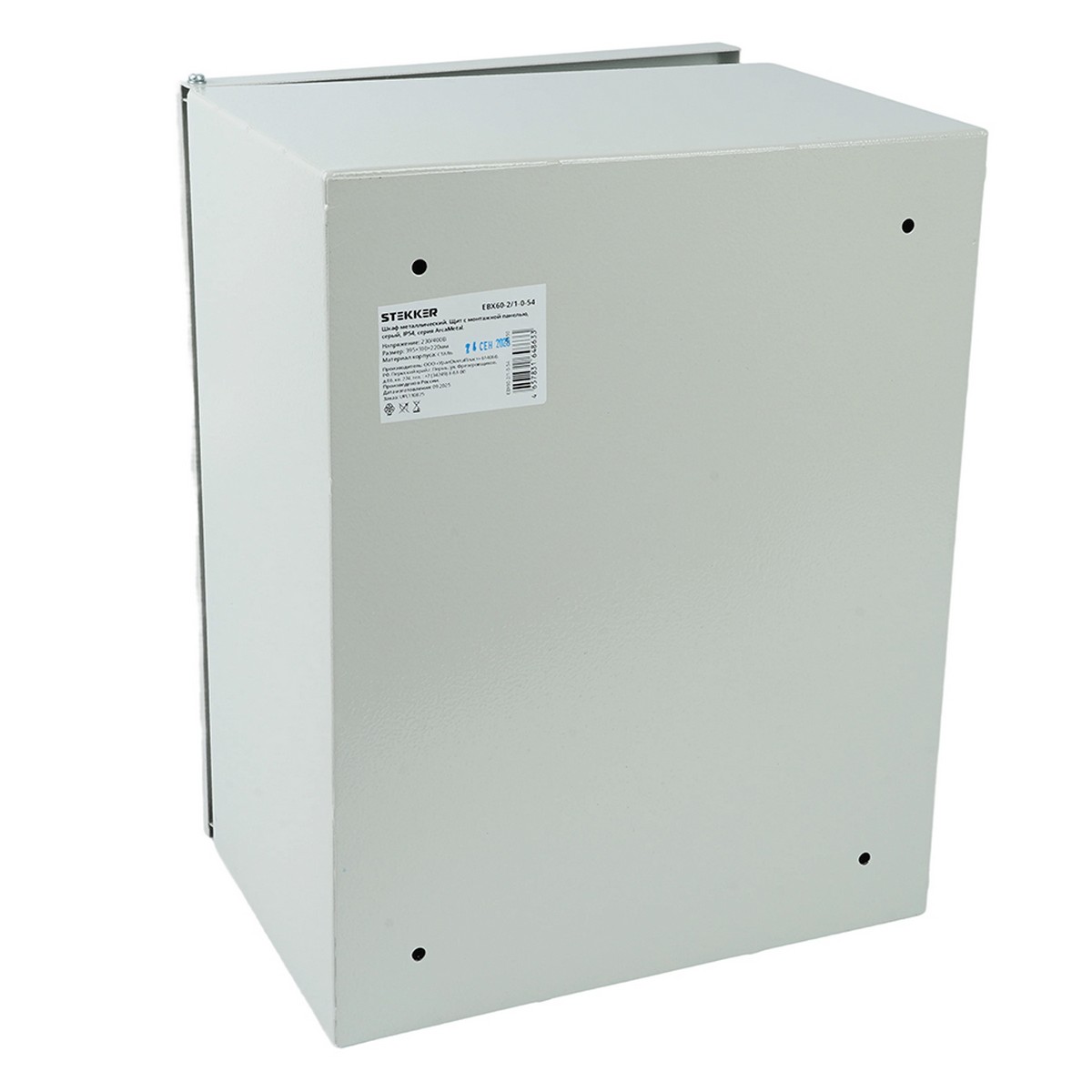 Металлические щиты и корпуса Шкаф с монтажной панелью ЩМП-1-0 STEKKER EBX60-2/1-0-54 IP54 (395*310*220) сталь ArcaMetal 50550 