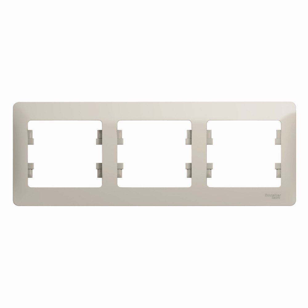Glossa Молочный Рамка Systeme Electric Glossa Молочная 3-ая горизонтальная GSL000903
