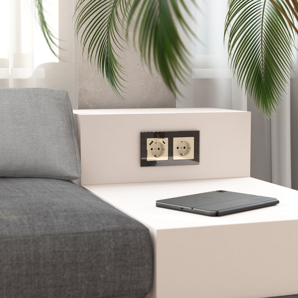 Werkel айвори акрил Розетка Werkel с заземлением (айвори акрил) W11710430