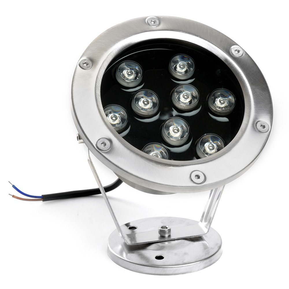Светодиодный прожектор подводный Feron LL-824 9W AC24V RGB металлик IP68 48468
