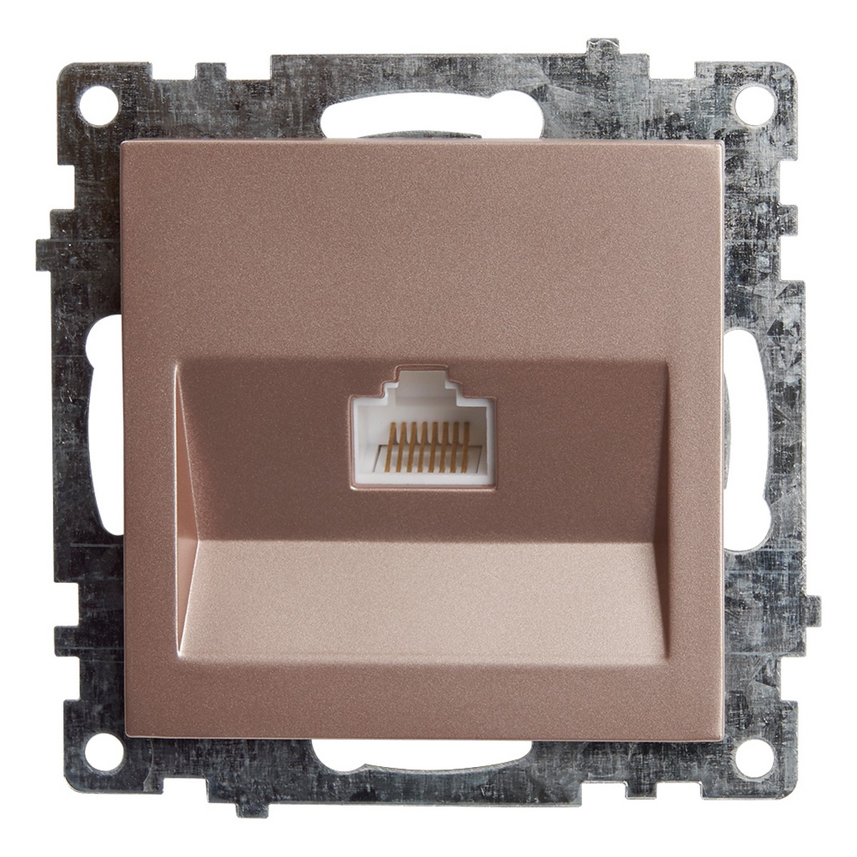 Катрин - Розетки и выключатели Stekker Розетка компьютерная 1-местная RJ-45 STEKKER GLS00-7107-02 Катрин шампань 39599