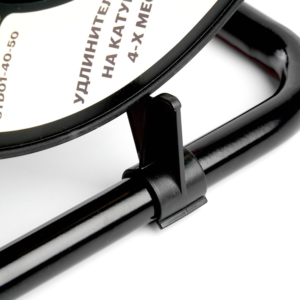 Колодки и удлинители, тройники Удлинитель на катушке Stekker STD01-40-30 Standart 4 гнезда с/з ПВСбм 3*1 оранжевый 16А IP40 30м 49390 