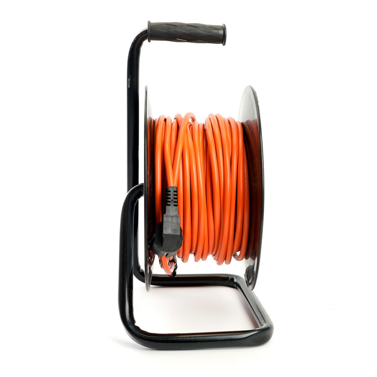 Колодки и удлинители, тройники Удлинитель на катушке Stekker STD03-44-50 Standart 4-местный с/з ПВС 3*1,5 оранжевый IP44 50м 50173 