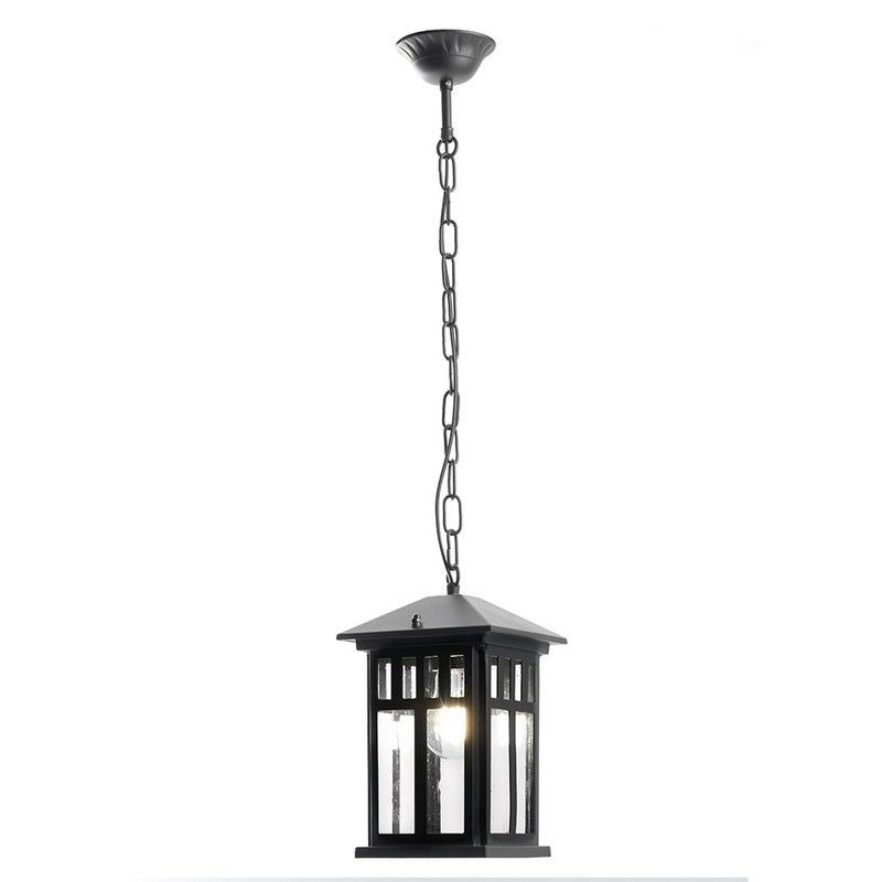 Уличные светильники на цепочке Светильник садово-парковый Feron PL675 на цепочке 60W 230V E27 черный 11690 