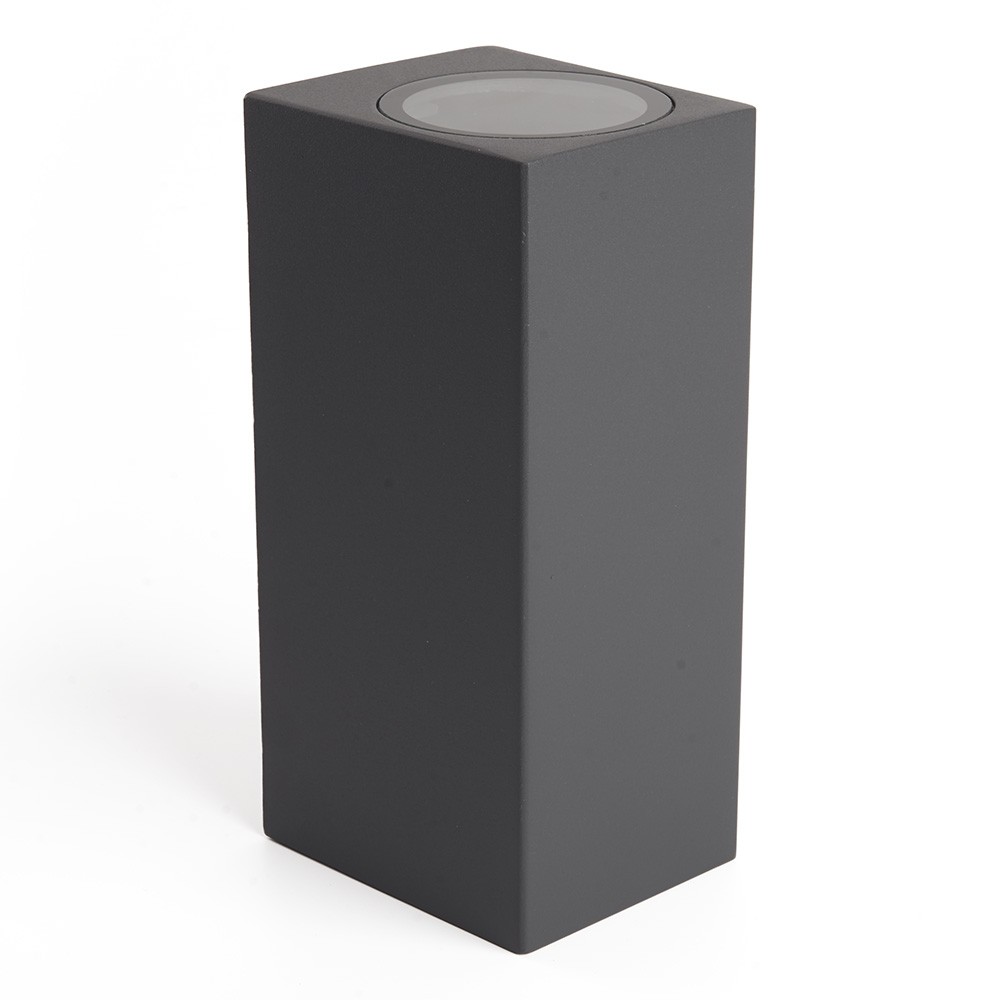 Уличные настенные светильники Светильник садово-парковый Feron DH051 на стену 2*GU10 230V серый 48327