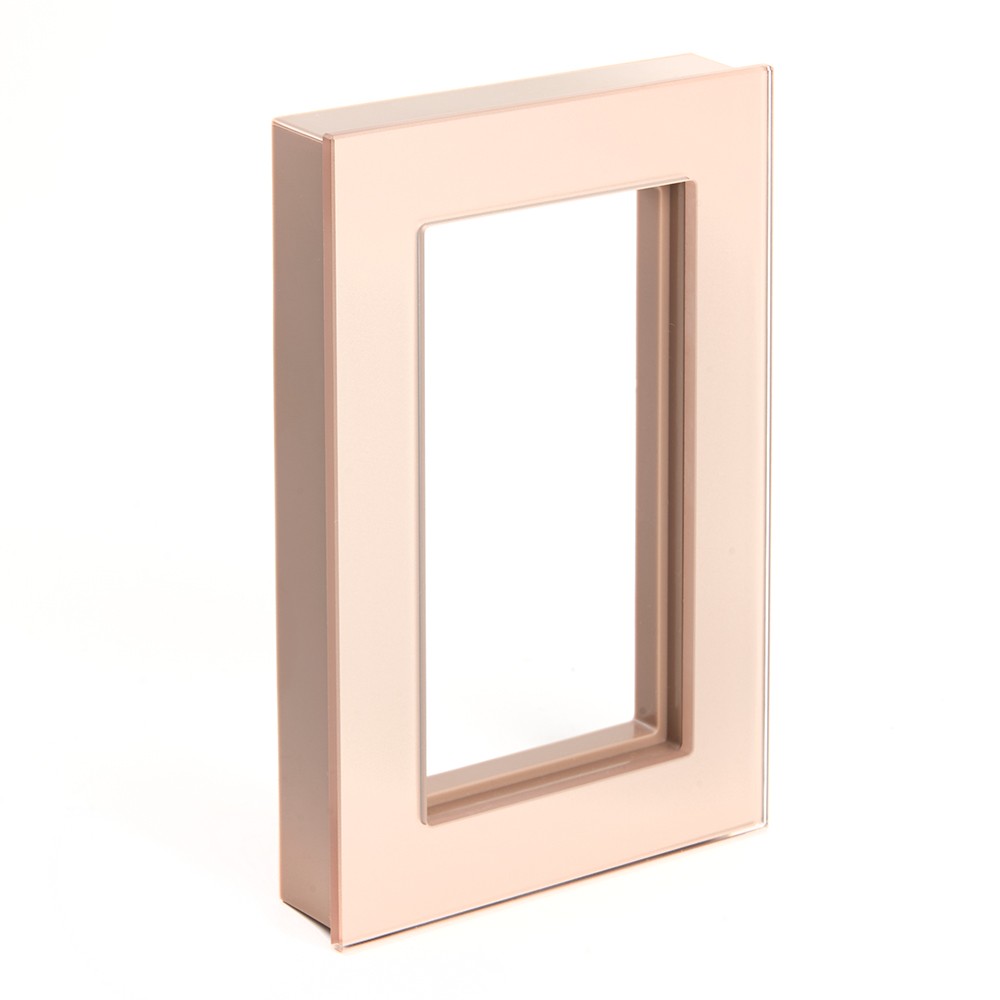 Катрин - Розетки и выключатели Stekker Рамка 2-местная (без перемычки) стекло STEKKER GFR00-7012-02 серия Катрин шампань 39567