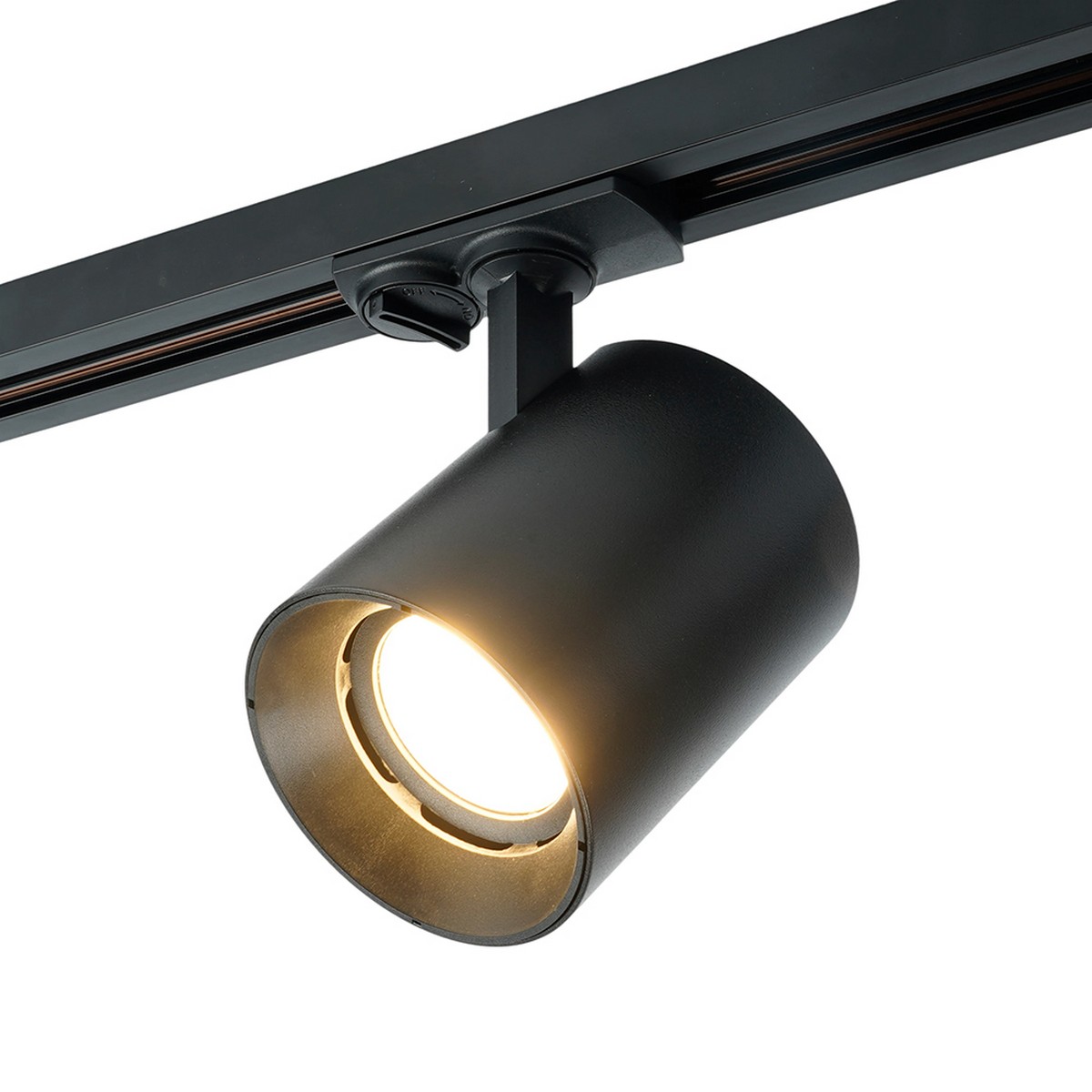 Трековые светодиодные светильники Светильник Feron AL169 трековый на шинопровод под лампу GU10 черный 51850 