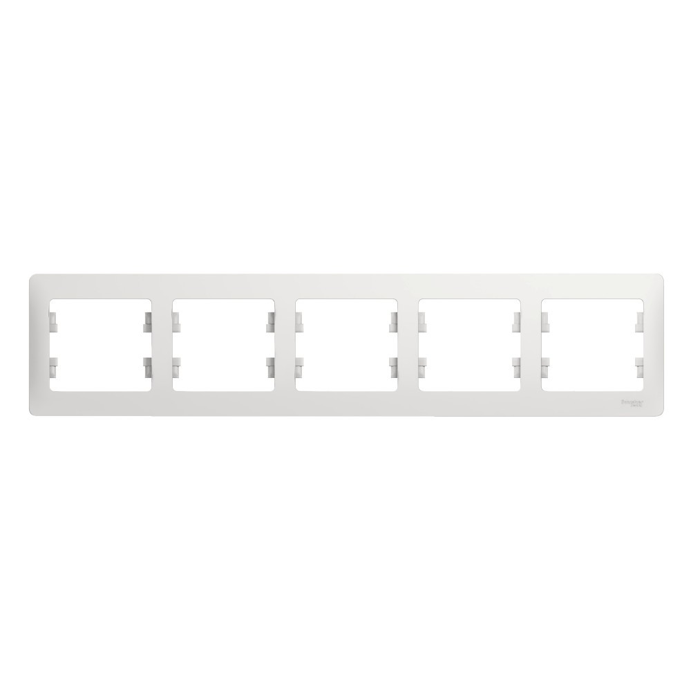 Glossa Белый Рамка Systeme Electric Glossa Белый 5-я, горизонтальная GSL000105