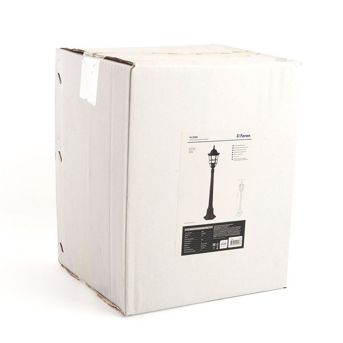 Уличные светильники столб Светильник садово-парковый Feron PL696 столб 60W 230V E27 коричневый 11698 