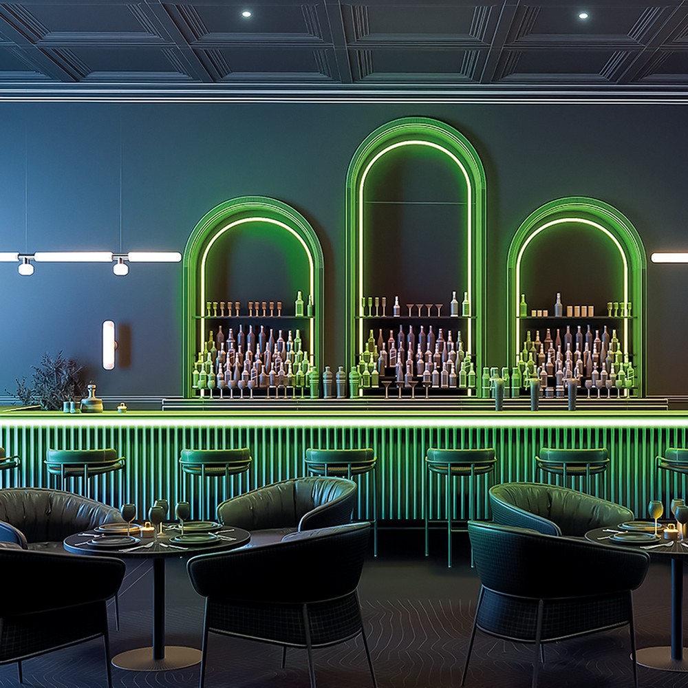 Светодиодная лента зеленая Лента светодиодная Feron LS530 COB 320SMD(2110)/м 8Вт/м 24V зеленый IP20 5 метров 48268 