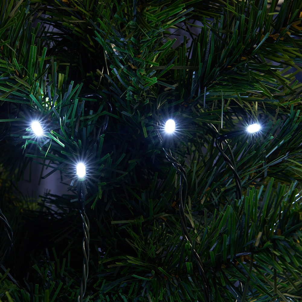 Светодиодная гирлянда Feron CL05 линейная 10м +3м 230V 5000K c питанием от сети зеленый шнур 32305