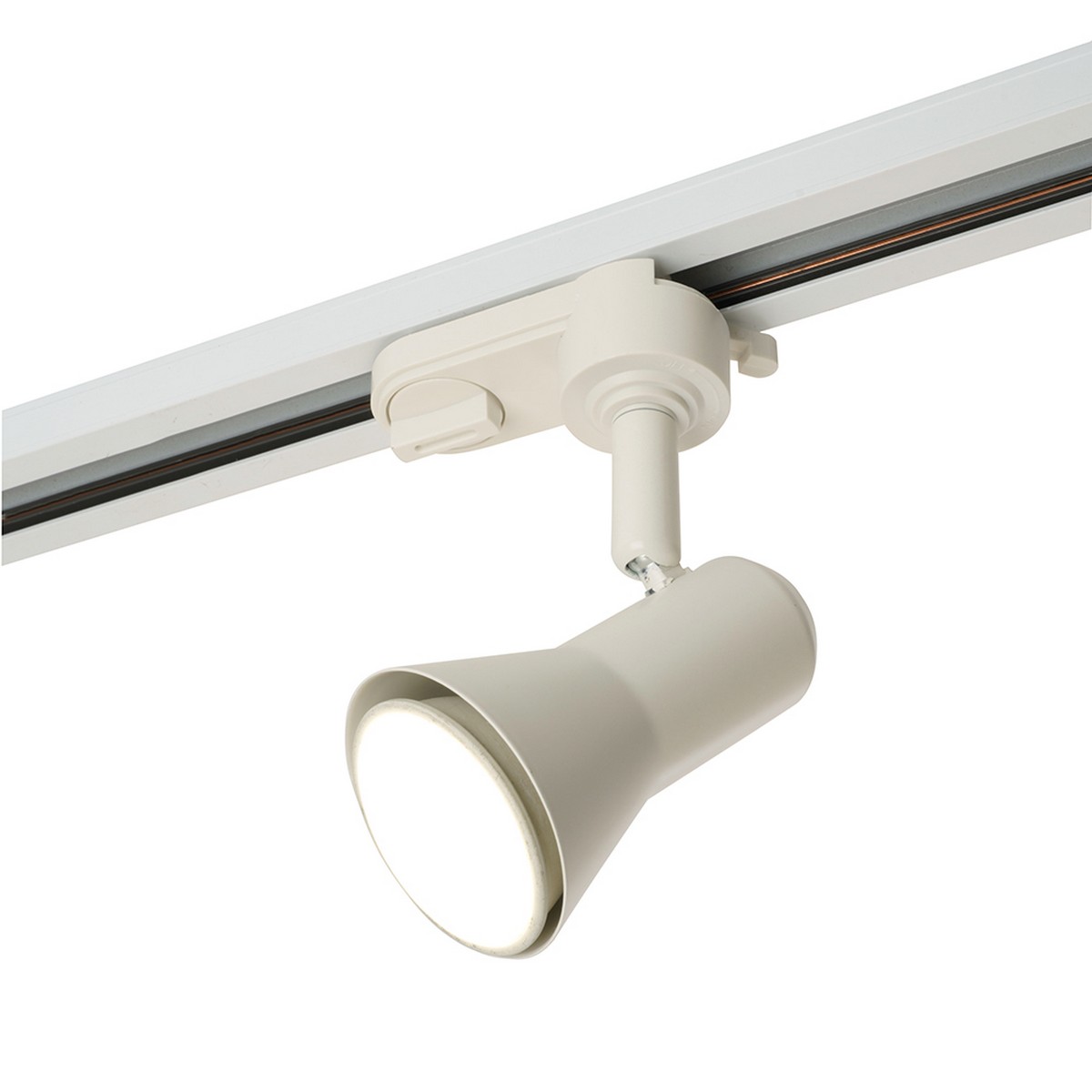 Трековые светодиодные светильники Светильник Feron AL187 трековый под лампу GU10 белый 48704 