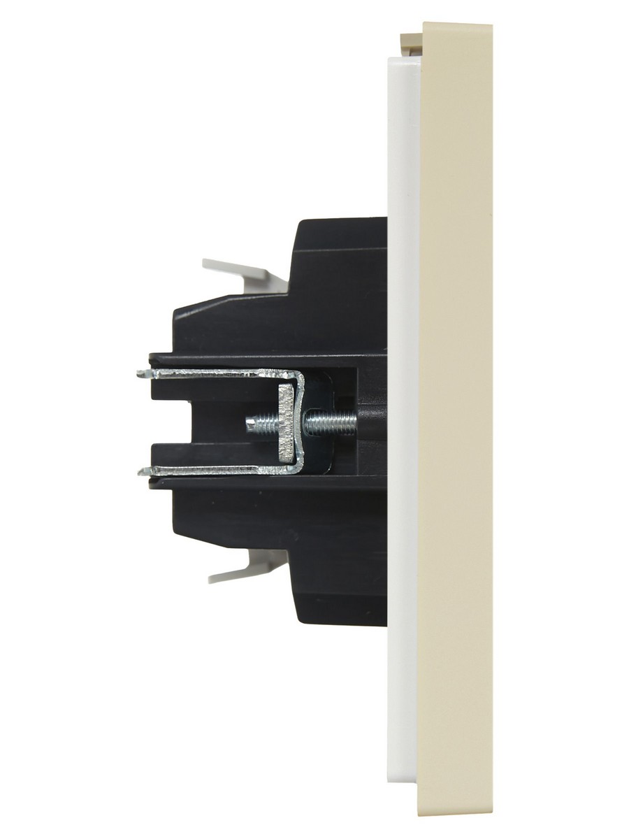 IEK FORTE&PIANO Ваниль Выключатель IEK FORTE&PIANO Ваниль 2-кл с индикатором 10А FP406