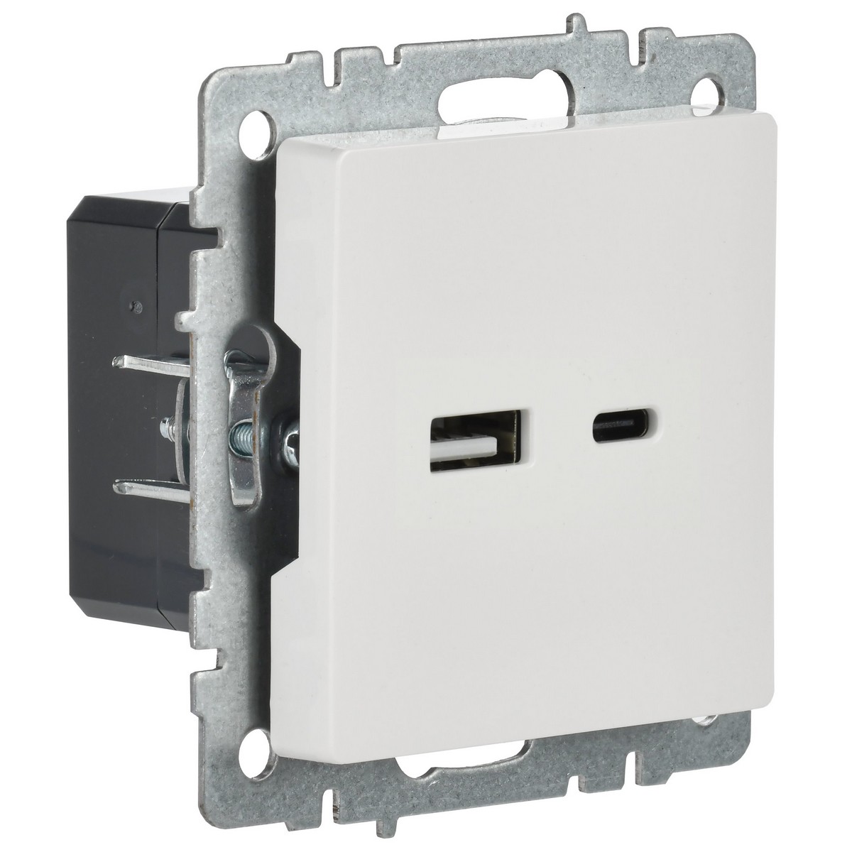 IEK Brite Белый Розетка IEK BRITE USB A+C 18Вт РЮ11-1-БрБ белый BR-U22-018-K01