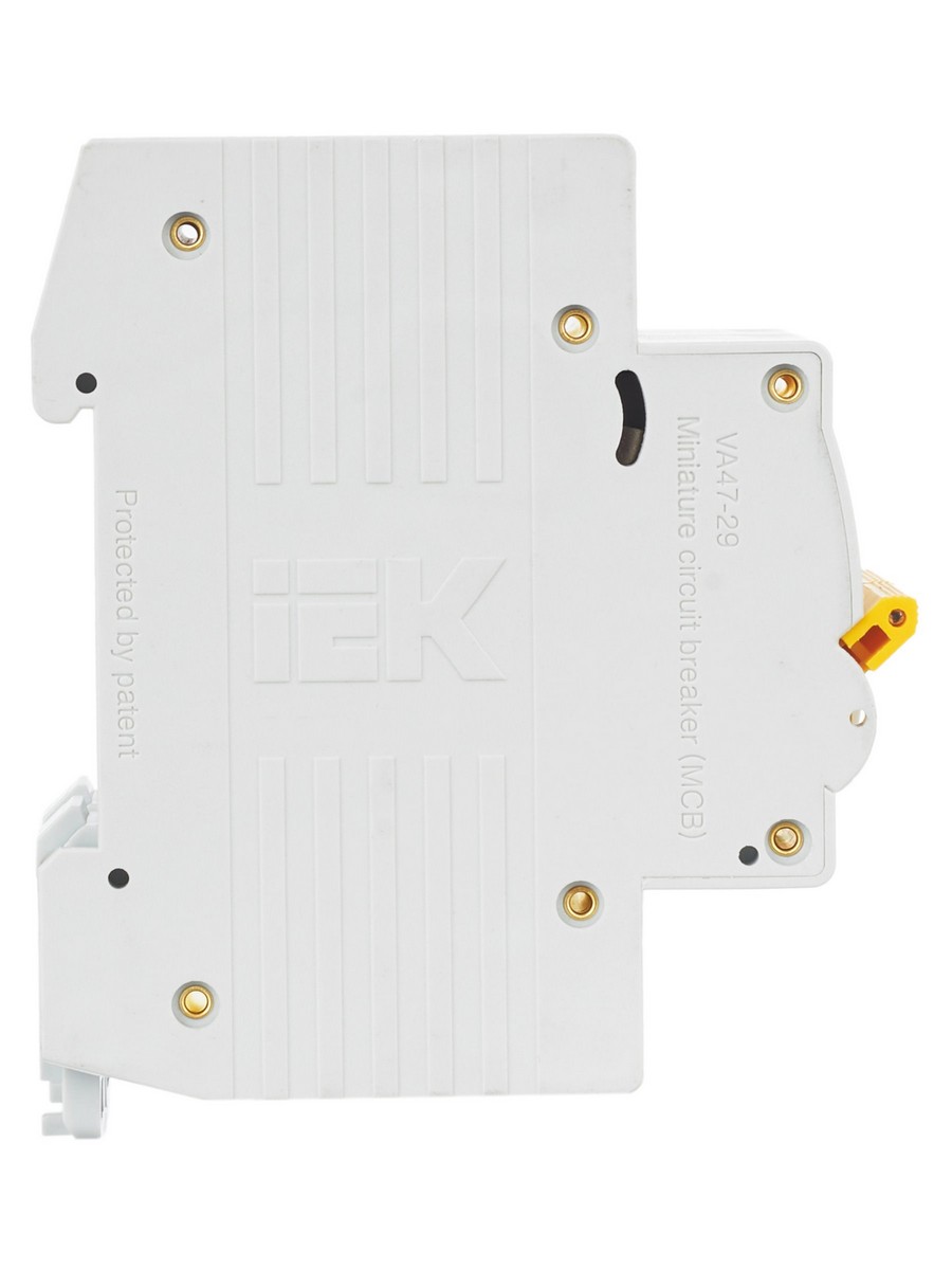 2 полюсные (двухполюсные) Автоматический выключатель IEK KARAT ВА47-29 2Р 63А 4,5кА х-ка С MVA20-2-063-C 