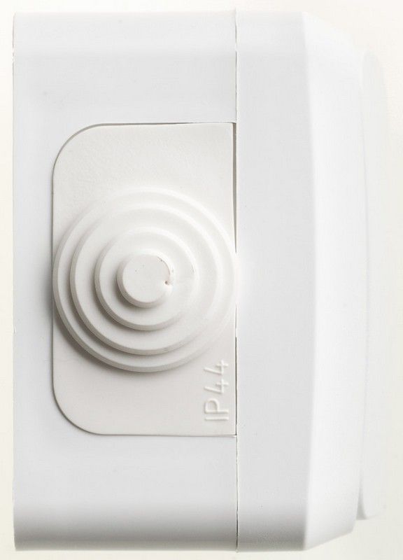 Этюд Белый Переключатель 1-клавишный Systeme Electric Этюд наружный Белый IP44 сх.6 BA10-046B