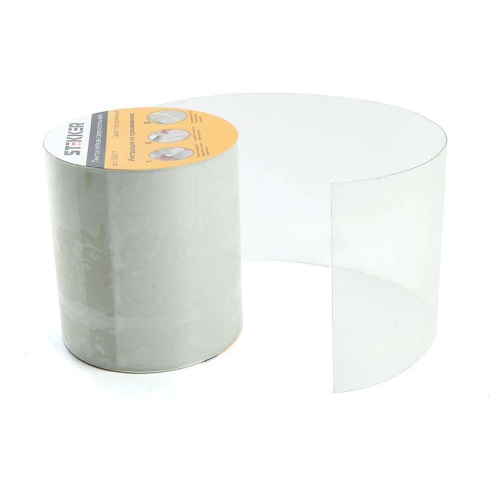 Лента клейкая сверхсильная STEKKER 0,7*100 мм, 1,5 м. прозрачная INTP9-0715-10 39917