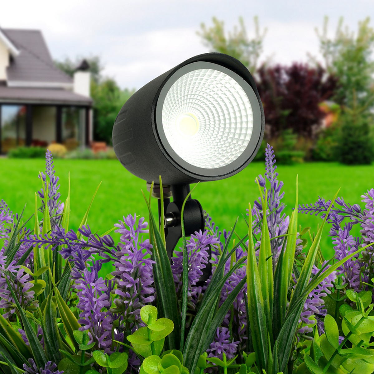 Светодиодные ландшафтные светильники Светодиодный светильник тротуарный (грунтовый) Feron SP2714 12W 2700K IP65 51766 