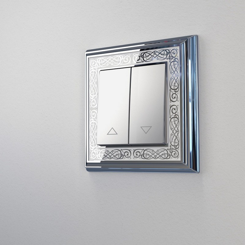 Werkel Серебряный механизмы Выключатель Werkel жалюзи (серебряный) W1124506