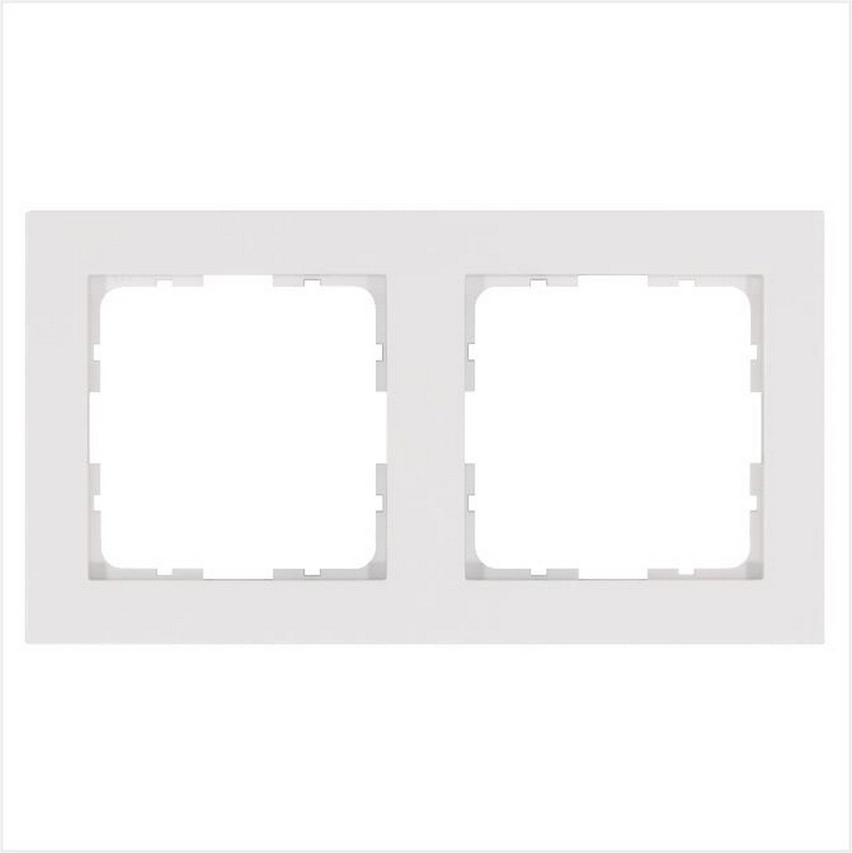 JASMART G - розетки и выключатели Рамка JASMART G-Classic 2-постовая белый глянцевый G1002W