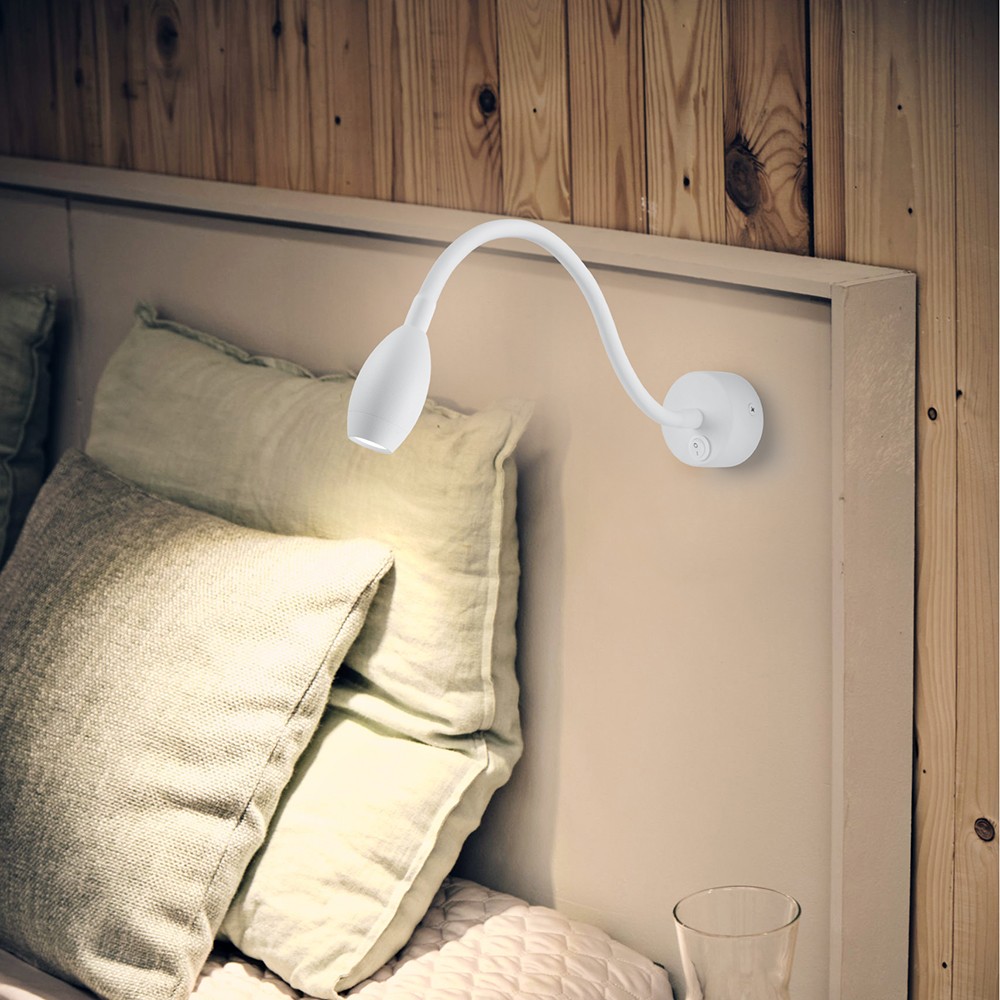 Светильники споты светодиодные Светильник спот светодиодный Feron AL7720 белый 3W прикроватный 41228 