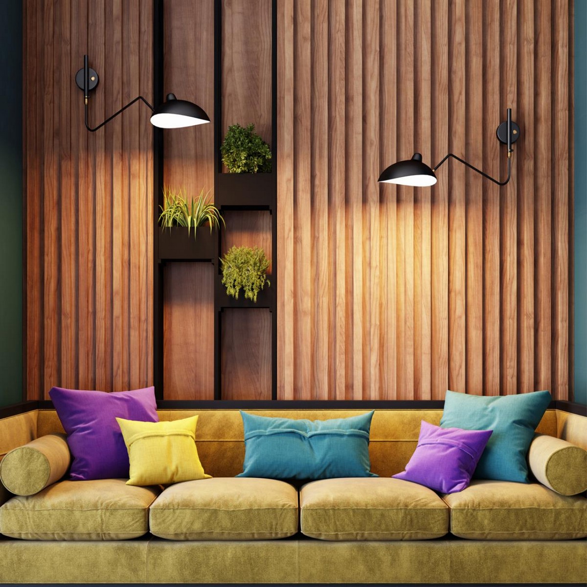 Накладные светодиодные светильники Настенный светильник ODEON LIGHT 4830/1W KERBI 