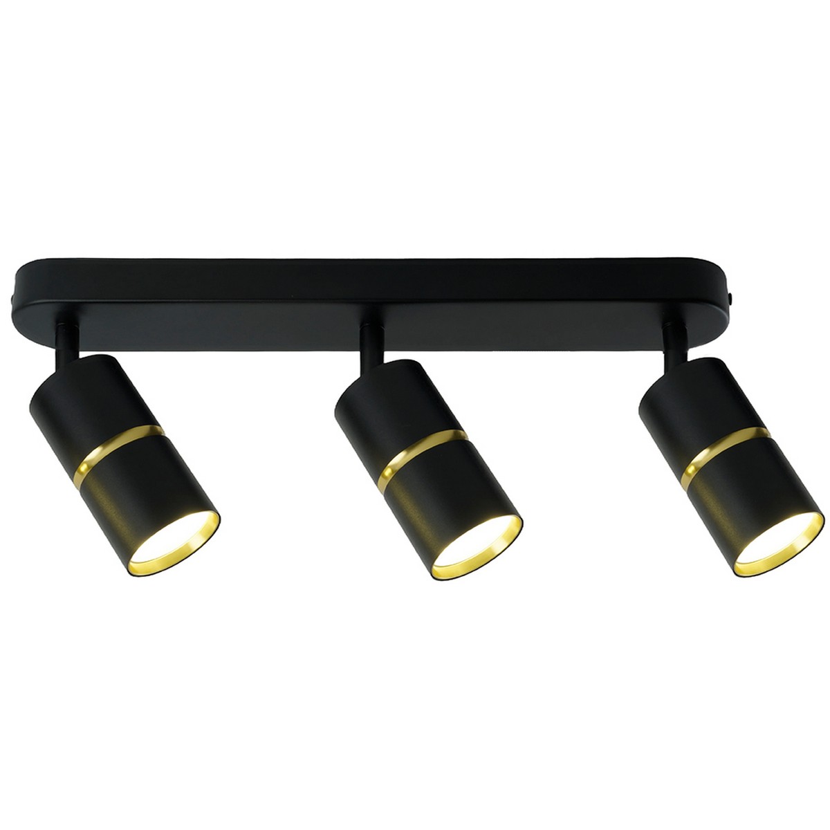 Светильники споты светодиодные Светильник спот Feron ML1863 ZEN настенно-потолочный GU10 чёрный золото 48645 