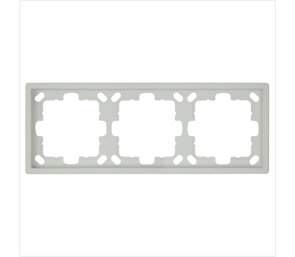 JASMART FD - розетки и выключатели Рамка JASMART FD 3-постовая матовый Тауп (soft touch) 1003PTM