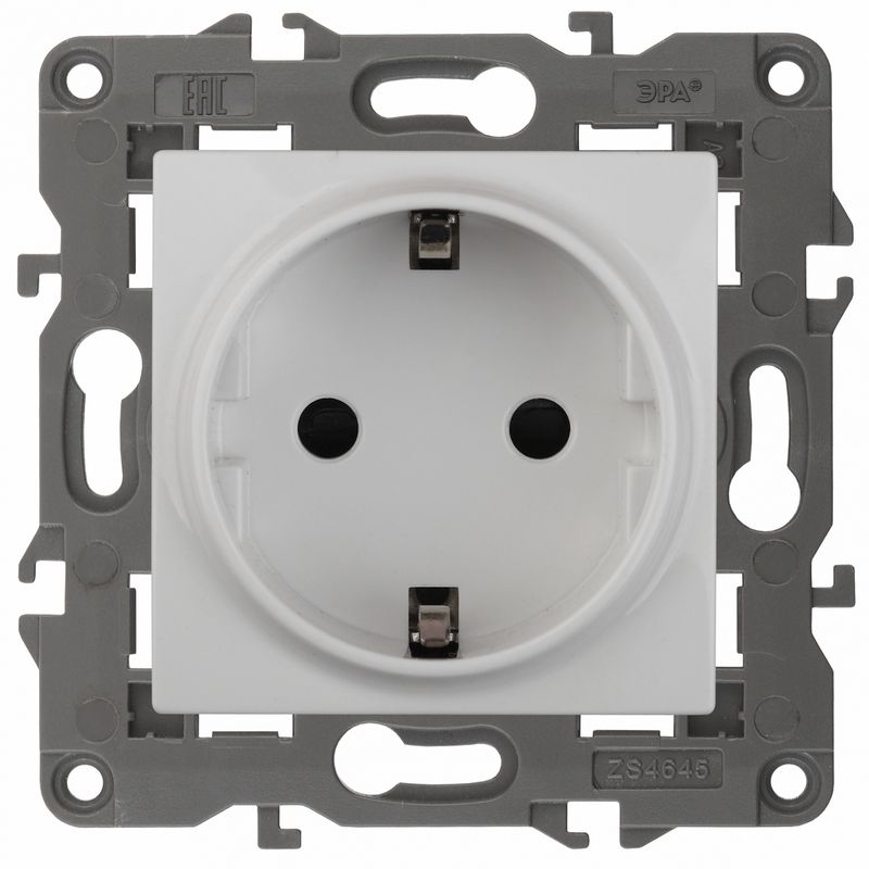 Розетки и выключаиели ЭРА Elegance Белый Розетка ЭРА Elegance Белый с/з 14-2101-01 Б0034264