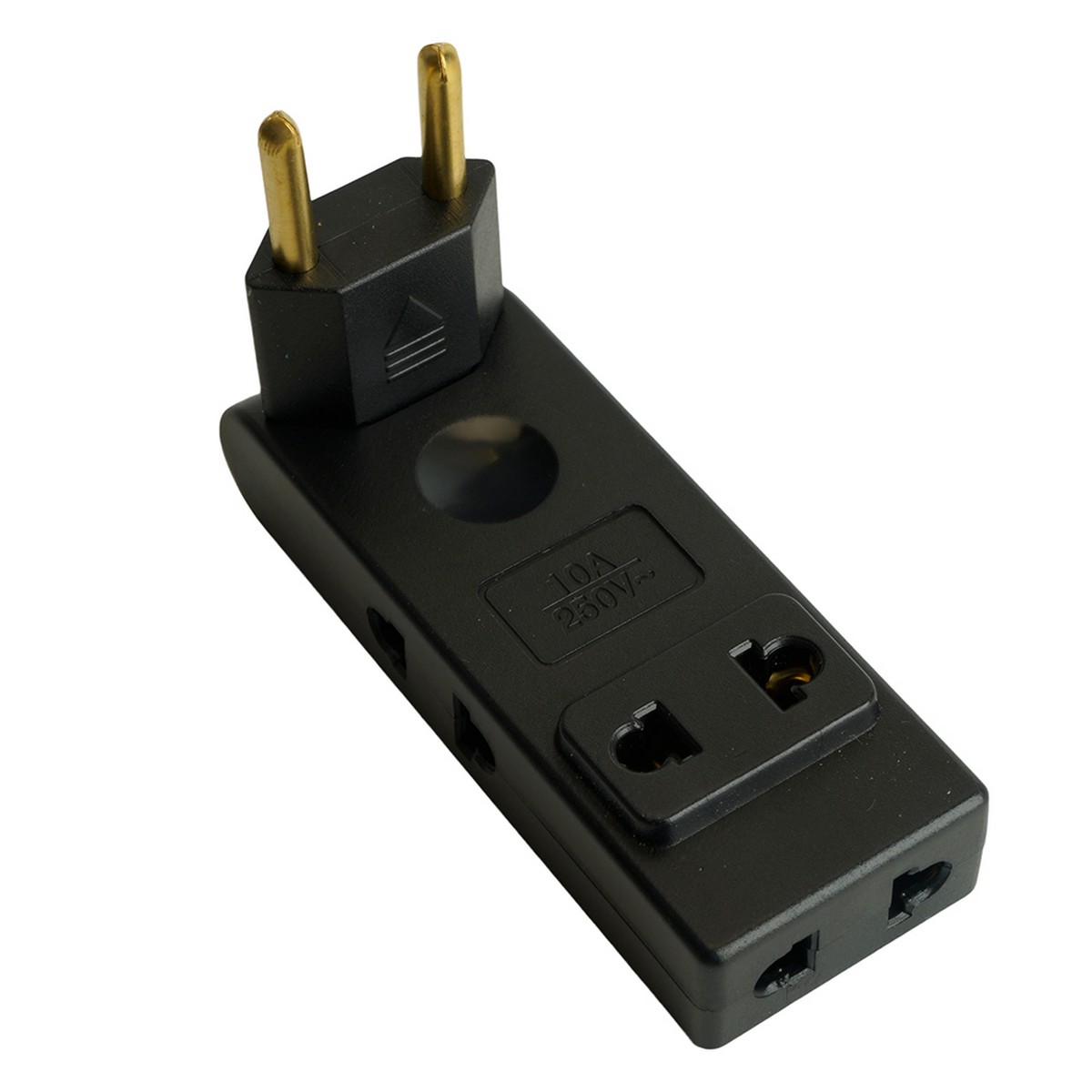 Колодки и удлинители, тройники Разветвитель сетевой 4-местный б/з STEKKER ADP10-24-22 черный 50070