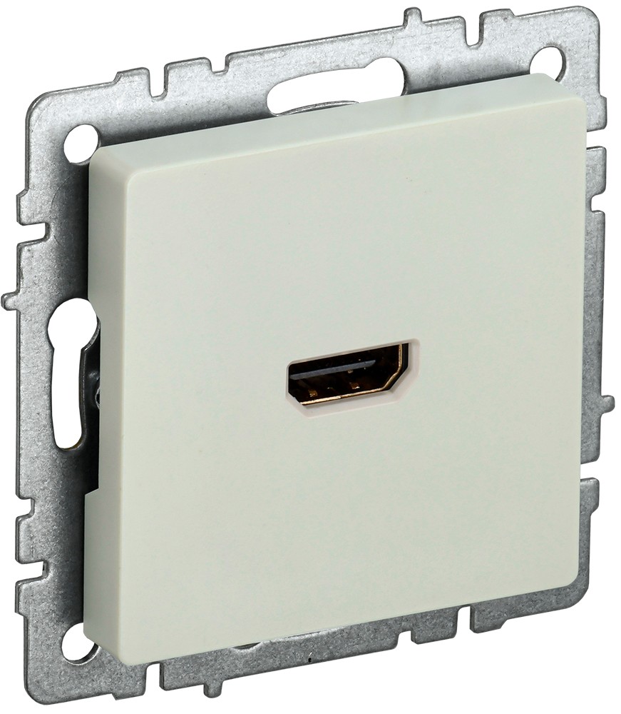 IEK Brite Бежевый Розетка IEK BRITE HDMI РHDMI-0-БрКр бежевый BR-H10-K10