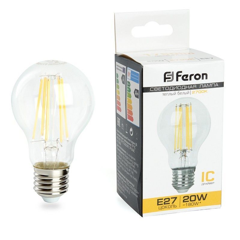 E27 Лампа светодиодная Feron LB-620 Шар E27 20W 2700K 38245 