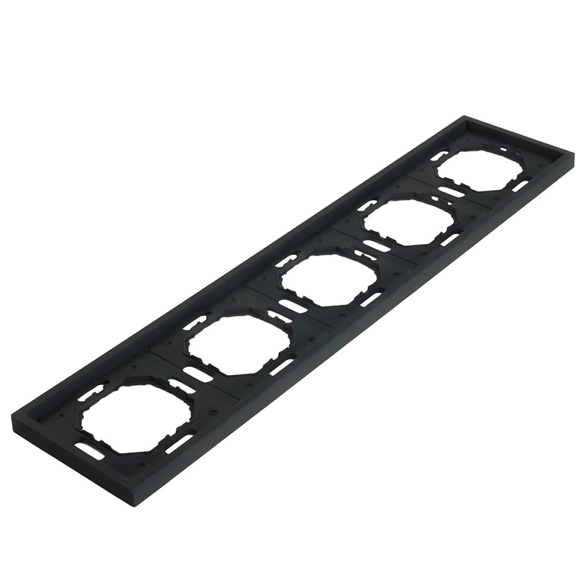 Эмили - Розетки и выключатели Stekker Рамка 5-ая STEKKER Эмили PFR00-5005-05 черный уголь soft touch 49862