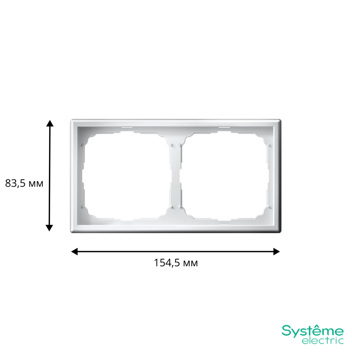 ArtGallery Белый Рамка Systeme Electric ArtGallery Белый 2-ая универсальная GAL000102