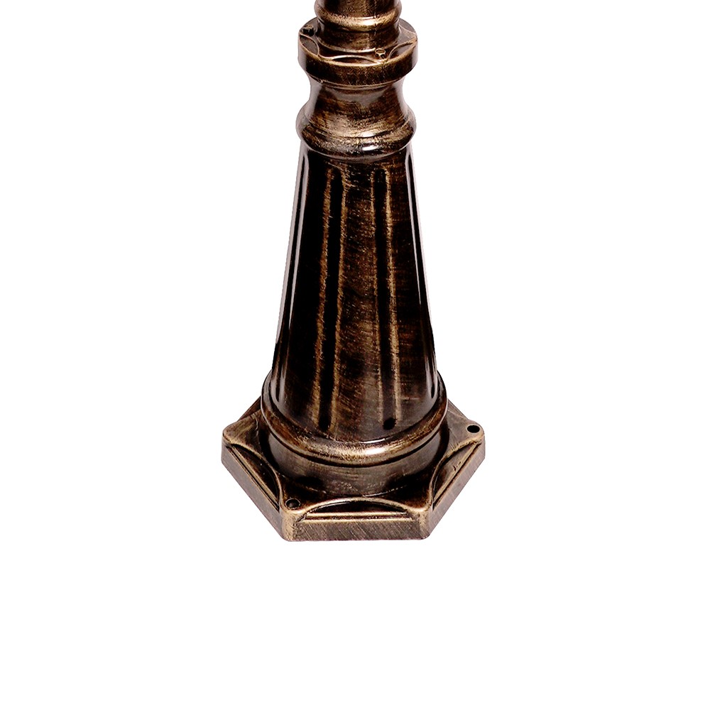 Уличные светильники столб Светильник садово-парковый Feron PL638 столб 3*60W 230V E27 черное золото 11646 