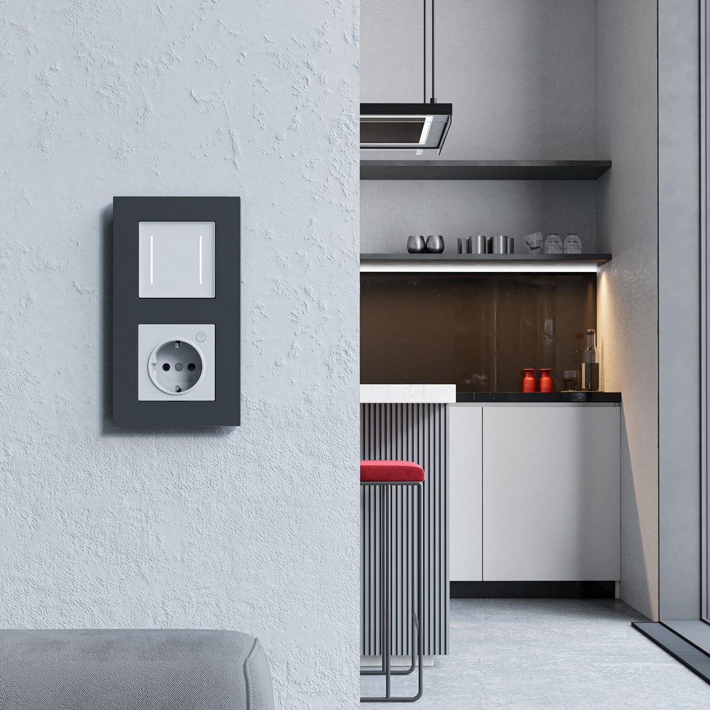 Werkel Белый механизмы Умный сенсорный выключатель Werkel двухклавишный (белый) W45230010